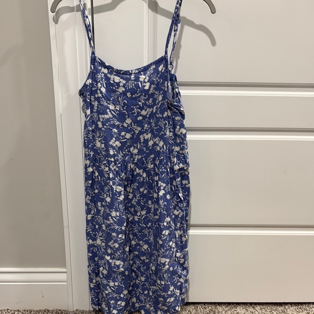 Old Navy Blue Floral Kids Casual Dress